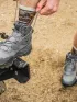 Smartwool Hike Targeted Cushion Bear Stripe Mid Cr Hike Kiegészítő Zokni 069-Ash