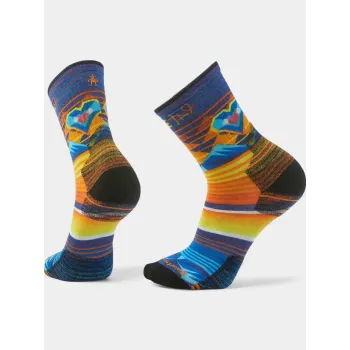 Smartwool Hike Targeted Cushion Open Hearts Print Crew Socks