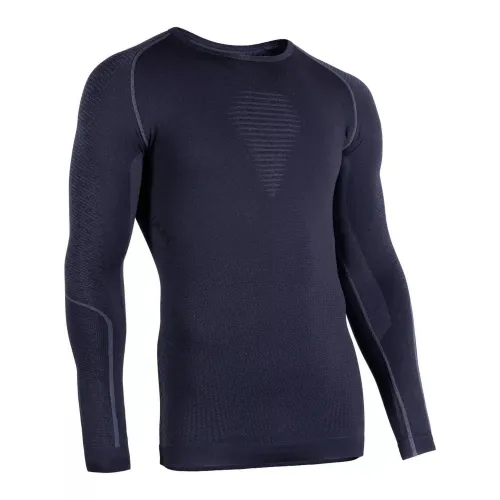 UYN Man Visyon Uw Shirt Lg Sl Férfi Aláöltözet B457-Blackboard Black