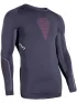 UYN Man Visyon Uw Shirt Lg Sl Férfi Aláöltözet G982-Charcoal Red White