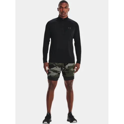 Under Armour UA Tech 2.0 1/2 Zip Férfi Hosszú ujjú póló 001-Black-Anthracite-White