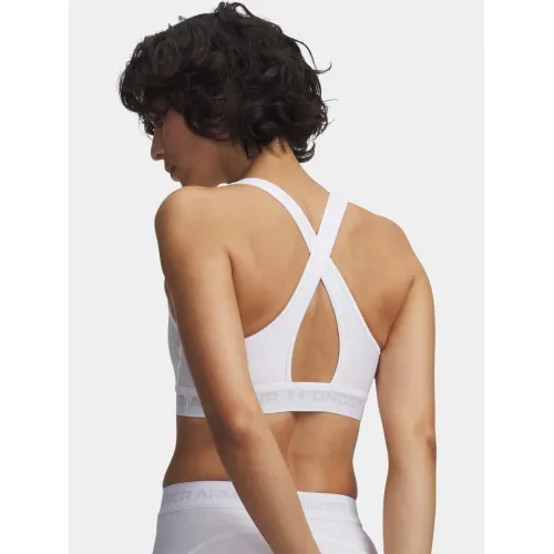 Under Armour Crossback Mid Bra Női Fitness felső 100-White
