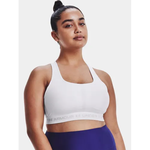 Under Armour Crossback Mid Bra Női Fitness felső 100-White