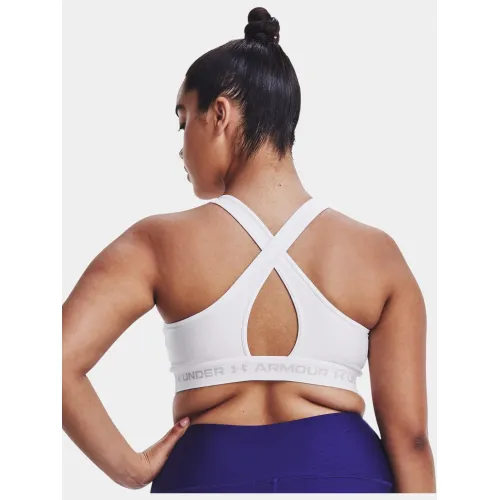 Under Armour Crossback Mid Bra Női Fitness felső 100-White