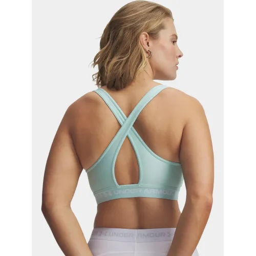 Under Armour Crossback Mid Bra Női Fitness felső 703-Green