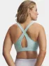 Under Armour Crossback Mid Bra Női Fitness felső 703-Green
