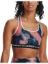 Under Armour Ua Crossback Mid Print Under Armour Ua Crossback Mid Print Női Sportmelltartó 963-Bubble Peach