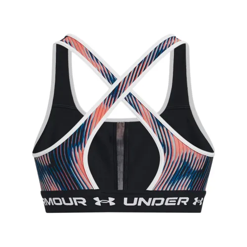 Under Armour Ua Crossback Mid Print Under Armour Ua Crossback Mid Print Női Sportmelltartó 963-Bubble Peach