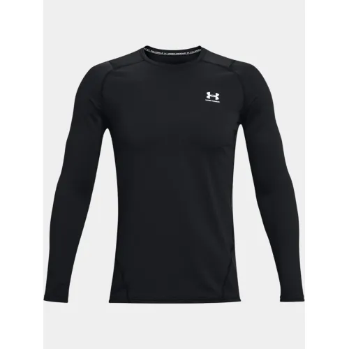Under Armour UA CG Armour Fitted Crew Férfi Hosszú ujjú póló 001-Black-Anthracite-White