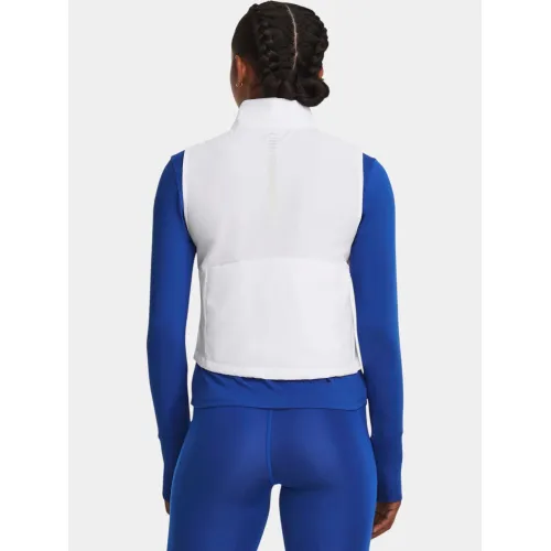 Under Armour Launch Insulated Vest Női Futó Kabát 100-White-Black