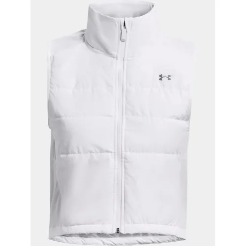 Under Armour Launch Insulated Vest Női Futó Kabát 100-White-Black