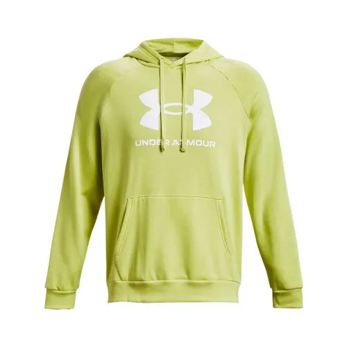 Under Armour Ua Rival Fleece Logo Hd Under Armour Ua Rival Fleece Logo Hd Férfi Pulóver 743-Lime Yellow