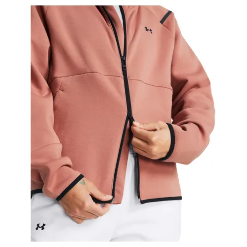 Under Armour Unstoppable Flc Fz Under Armour Unstoppable Flc Fz Női Pulóver 696-Pink