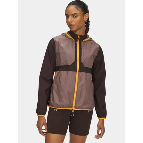 Under Armour UA Trail Run Jacket Női Futó Kabát 246-Kona Brown-Sierra Taupe-Reflect