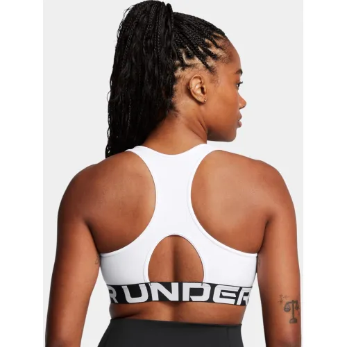 Under Armour UA HG Mid Branded Under Armour UA HG Mid Branded Női Sportmelltartó 100-White