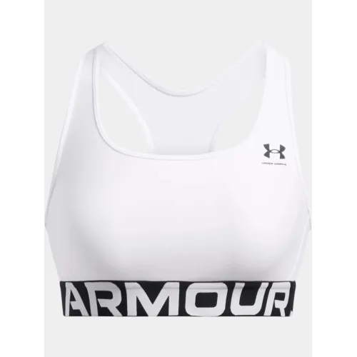 Under Armour UA HG Mid Branded Under Armour UA HG Mid Branded Női Sportmelltartó 100-White