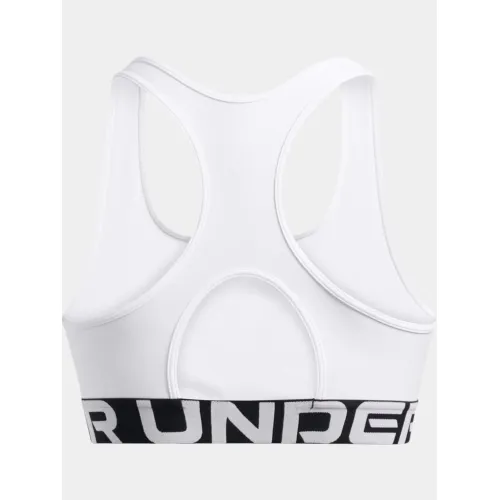 Under Armour UA HG Mid Branded Under Armour UA HG Mid Branded Női Sportmelltartó 100-White