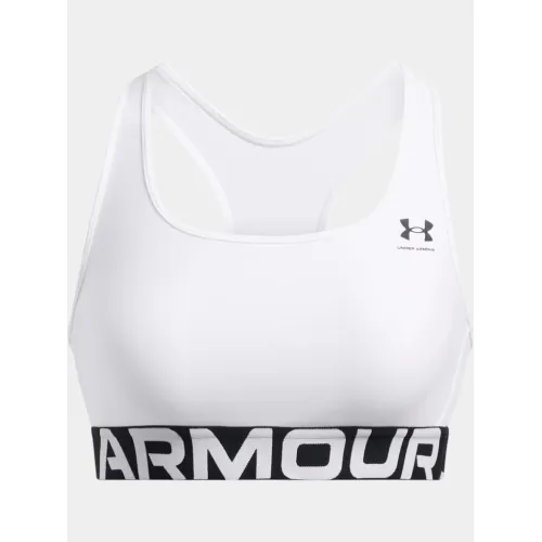 Under Armour UA HG Mid Branded Női Sportmelltartó 100-White-Black