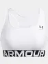 Under Armour UA HG Mid Branded Női Sportmelltartó 100-White-Black