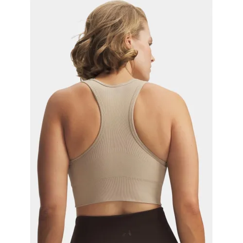 Under Armour Vanish Seamless Mid Bra Női Fitness felső 299-Brown