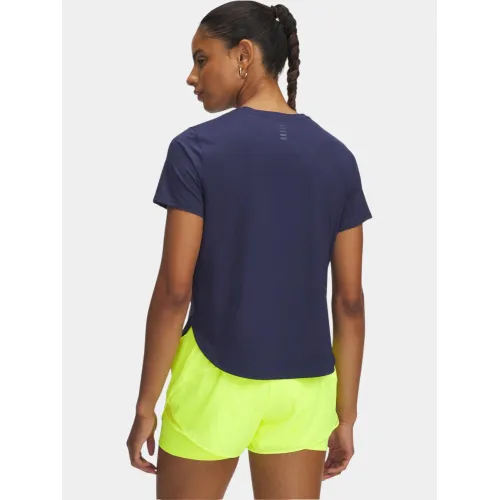 Under Armour UA Launch Elite Shortsleeve Női Fitness felső 403-Washed Navy-High Vis Yellow-Whi