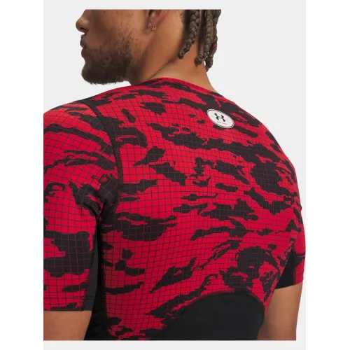 Under Armour UA HG Printed SS Férfi Póló 002-Black