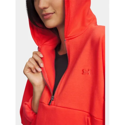 Under Armour UA Icon Fleece HZ Hoodie Női Pulóver 690-Red