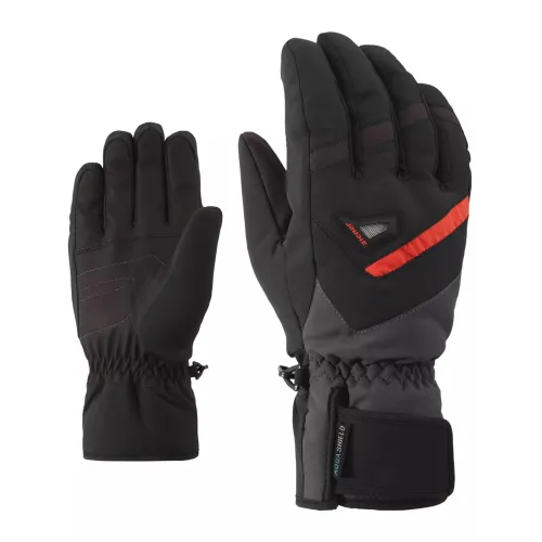 Ziener Gary As(R) Férfi Kesztyű 1215-Black-Graphite