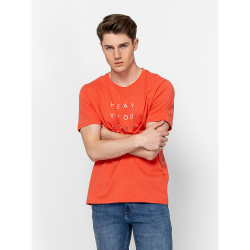 Heavy Tools MERTO Férfi Póló Flamingo