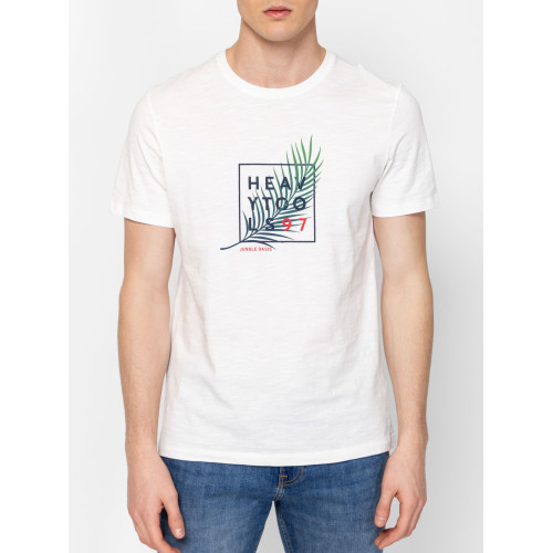 Heavy Tools MACHAU Férfi Póló Ecru