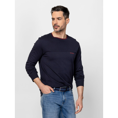 Heavy Tools CLENTOS Férfi Hosszú ujjú póló Navy