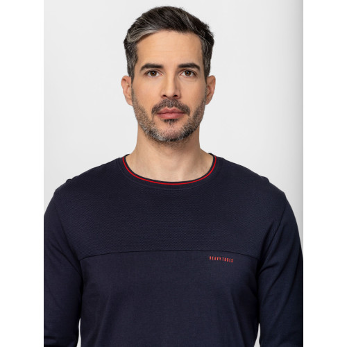 Heavy Tools CLENTOS Férfi Hosszú ujjú póló Navy