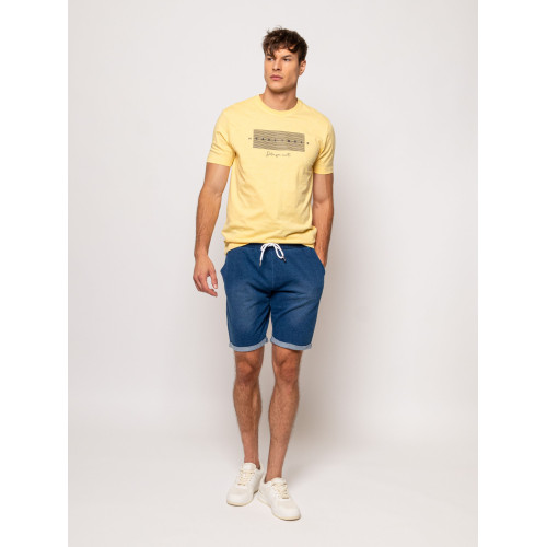 Heavy Tools ZETS25 Férfi Rövidnadrág Indigo