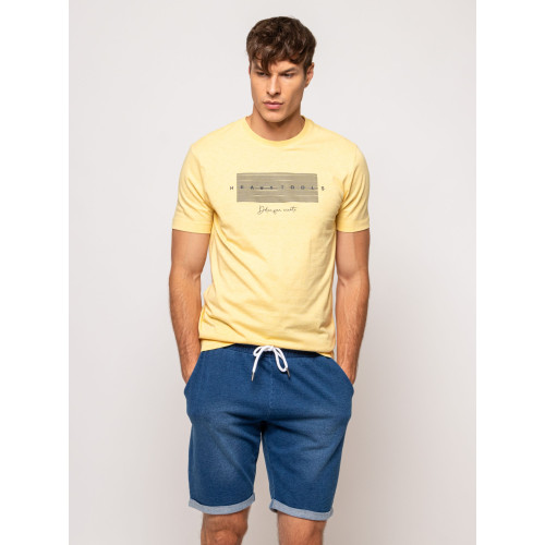 Heavy Tools ZETS25 Férfi Rövidnadrág Indigo