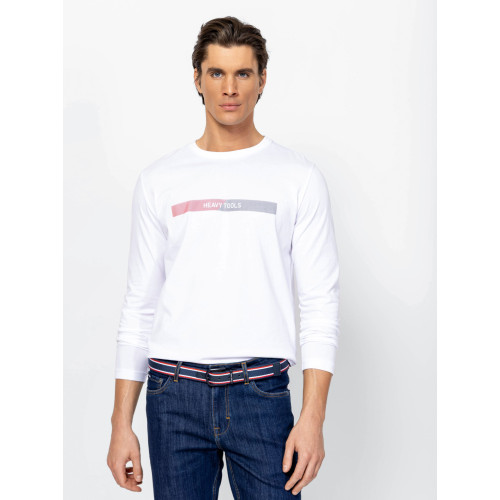 Heavy Tools CANARO Férfi Hosszú ujjú póló White