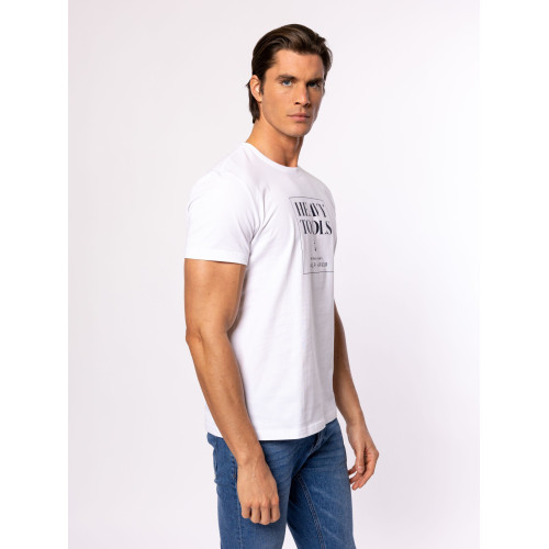 Heavy Tools MALVAR Férfi Póló White