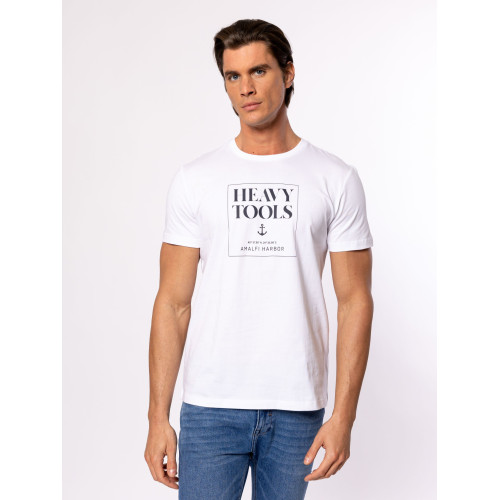 Heavy Tools MALVAR Férfi Póló White