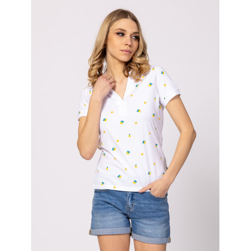 Heavy Tools DOMI Női Galléros Póló Lemon