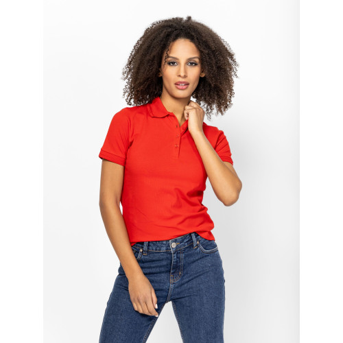 Heavy Tools DIALLAS26 Női Galléros Póló Red