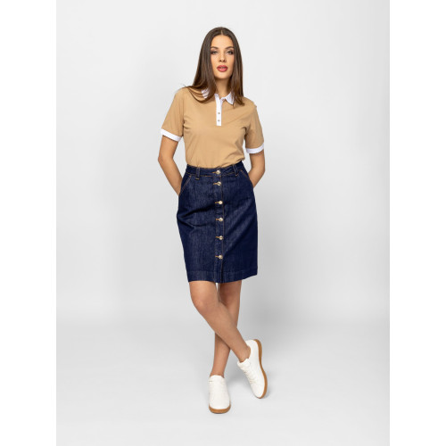 Heavy Tools DELOZIA Női Galléros Póló Beige