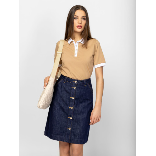 Heavy Tools DELOZIA Női Galléros Póló Beige