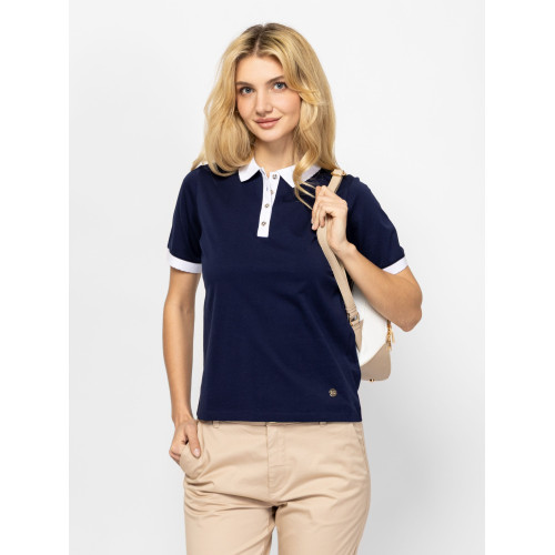 Heavy Tools DELOZIA Női Galléros Póló Navy