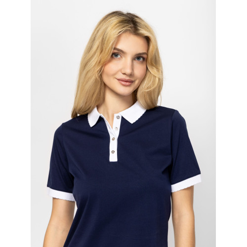 Heavy Tools DELOZIA Női Galléros Póló Navy