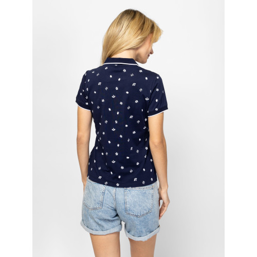 Heavy Tools DOMIS26 Női Galléros Póló Hibiscus