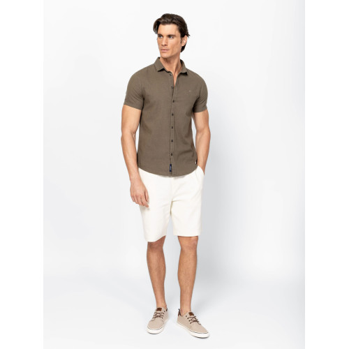 Heavy Tools REEVAS26 Férfi Ing Khaki